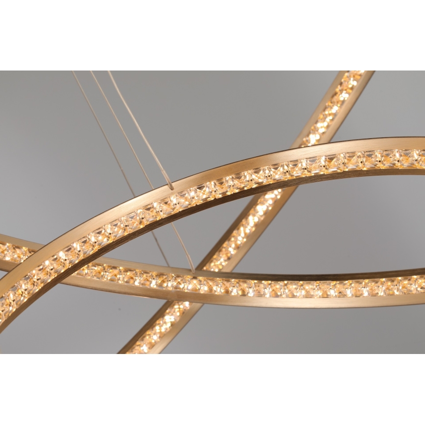 Azzardo AZ4429 - LED Висящ полилей BRIGHTON LED/55W/230V златист