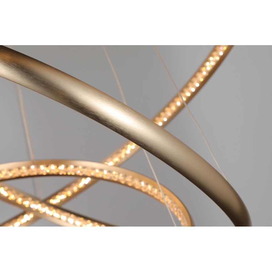 Azzardo AZ4429 - LED Висящ полилей BRIGHTON LED/55W/230V златист