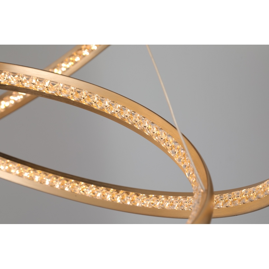 Azzardo AZ4429 - LED Висящ полилей BRIGHTON LED/55W/230V златист