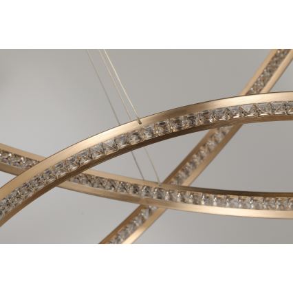 Azzardo AZ4429 - LED Висящ полилей BRIGHTON LED/55W/230V златист