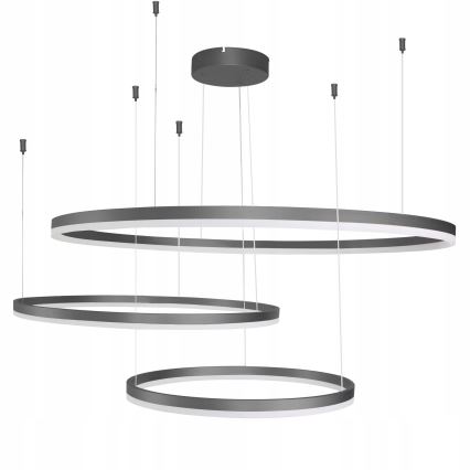 Azzardo AZ4707 - LED Висящ полилей HALO LED/130W/230V черен