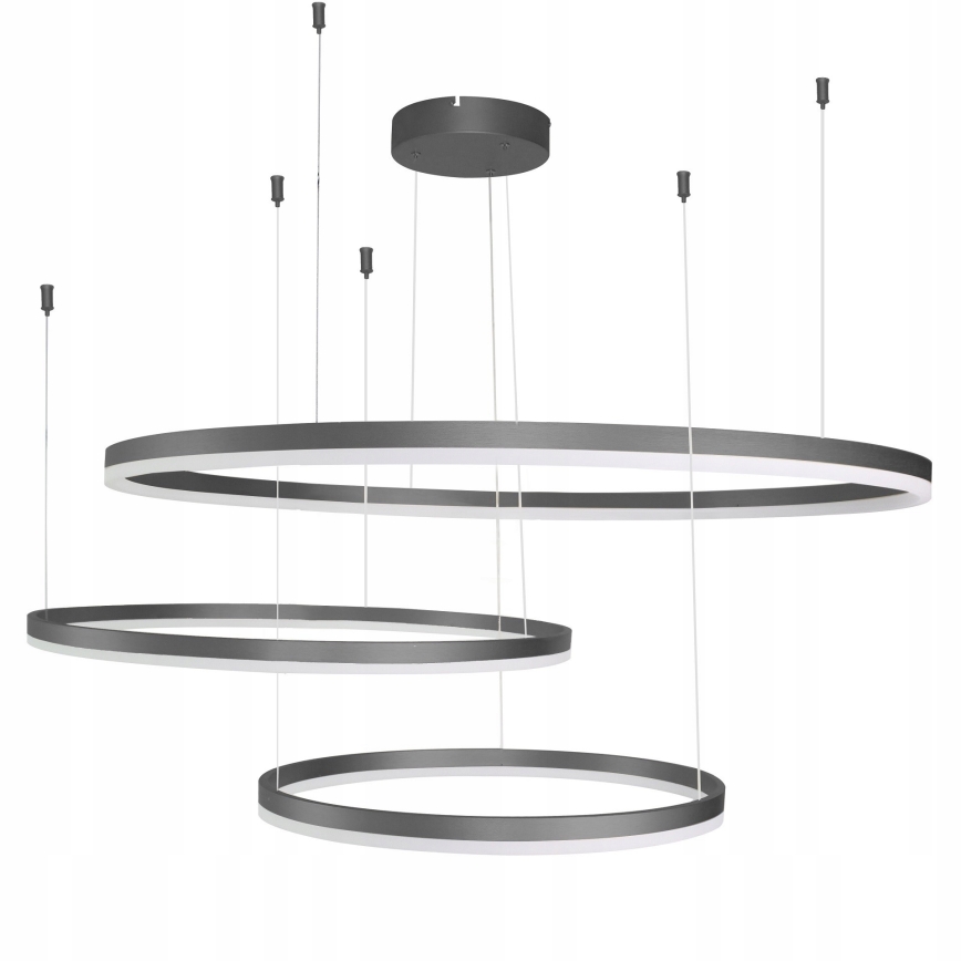 Azzardo AZ4707 - LED Висящ полилей HALO LED/130W/230V черен