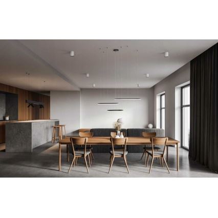 Azzardo AZ4707 - LED Висящ полилей HALO LED/130W/230V черен