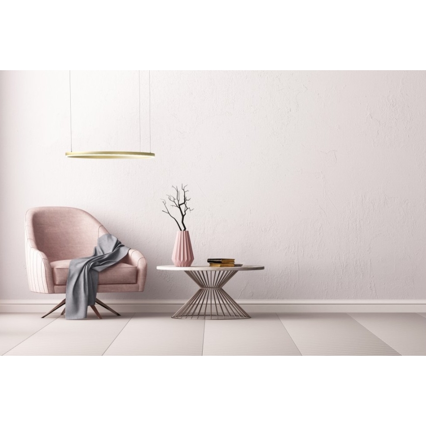 Azzardo AZ4970 - LED Димируем пендел HALO LED/46W/230V Ø 60 см златист
