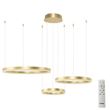 Azzardo AZ4973 - LED Димируем пендел HALO LED/120W/230V златист + дистанционно управление