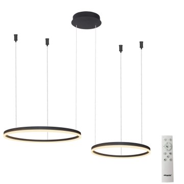 Azzardo AZ4978 - LED Димируем пендел HALO LED/90W/230V черен + дистанционно управление