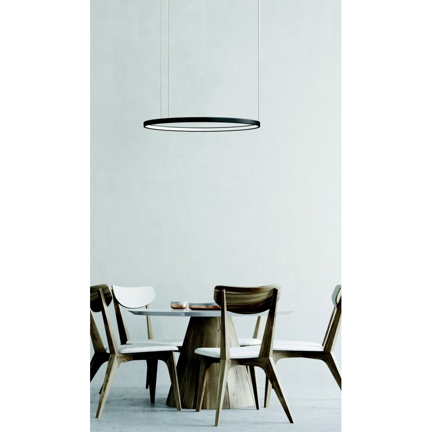 Azzardo AZ5016 - LED Димируем пендел AGNES LED/38W/230V Ø 48 см черен