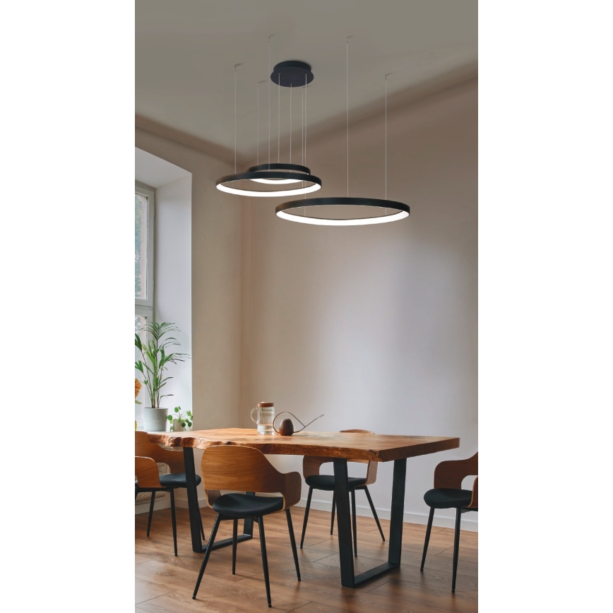 Azzardo AZ5027 - LED Пендел AMANDA LED/150W/230V черен