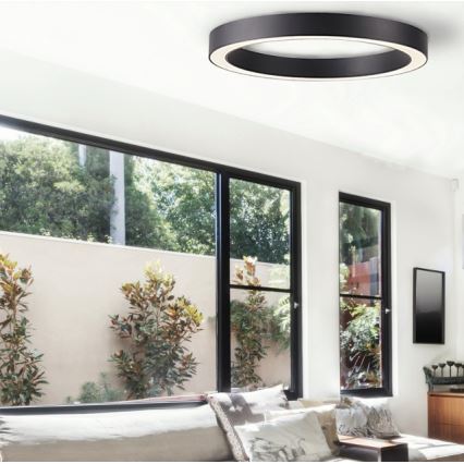 Azzardo AZ5032 - LED Димируем плафон MARCO LED/50W/230V черен + дистанционно управление