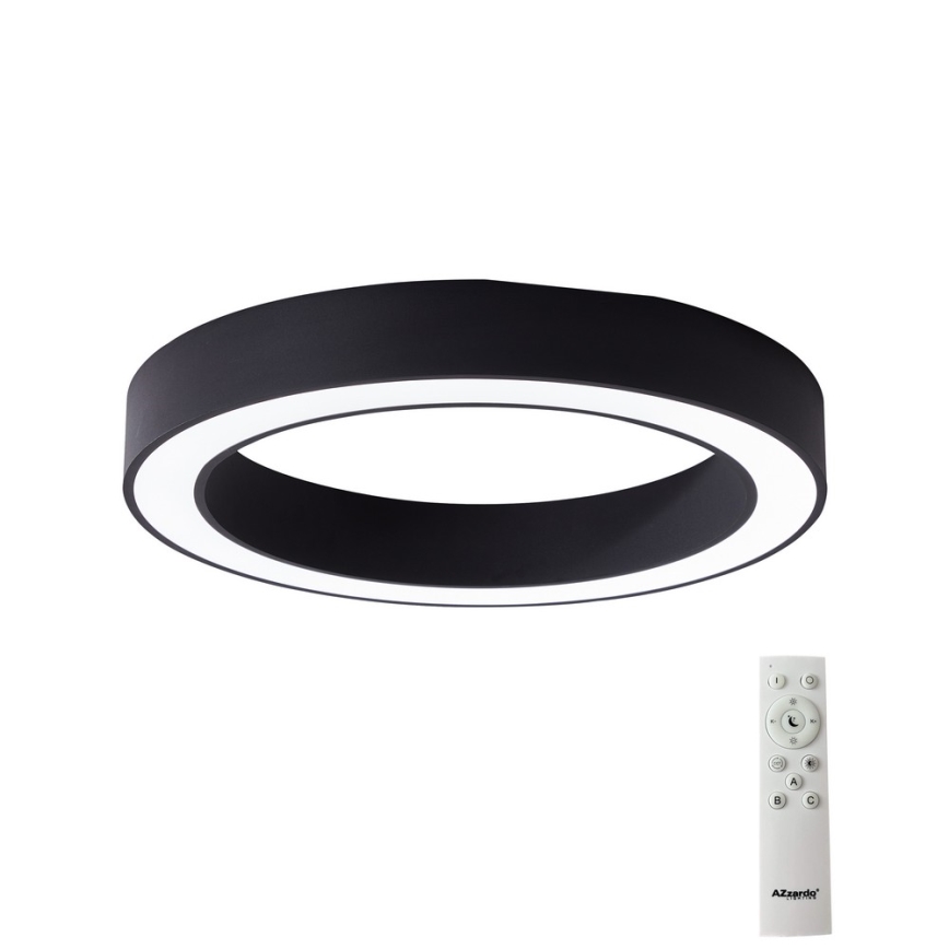 Azzardo AZ5032 - LED Димируем плафон MARCO LED/50W/230V черен + дистанционно управление