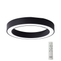 Azzardo AZ5035 - LED Димируем плафон MARCO LED/60W/230V черен + дистанционно управление