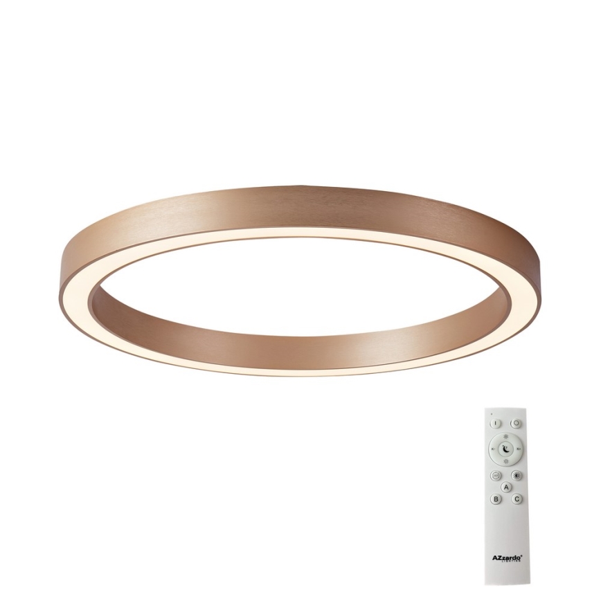 Azzardo AZ5036 - LED Димируем плафон MARCO LED/60W/230V златист + дистанционно управление