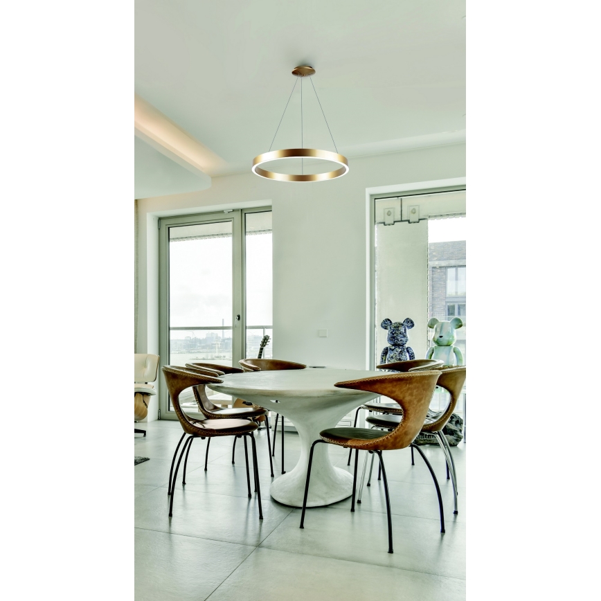 Azzardo AZ5045 - LED Димируем пендел MARCO LED/50W/230V златист + дистанционно управление
