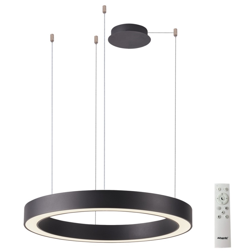 Azzardo AZ5047 - LED Димируем пендел MARCO LED/60W/230V черен + дистанционно управление
