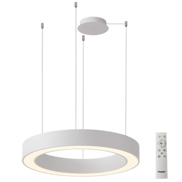 Azzardo AZ5049 - LED Димируем пендел MARCO LED/80W/230V бял + дистанционно управление