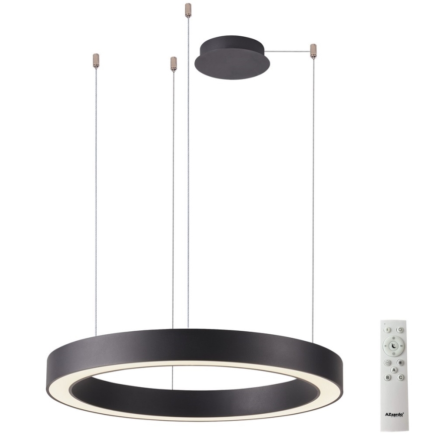 Azzardo AZ5050 - LED Димируем пендел MARCO LED/80W/230V черен + дистанционно управление