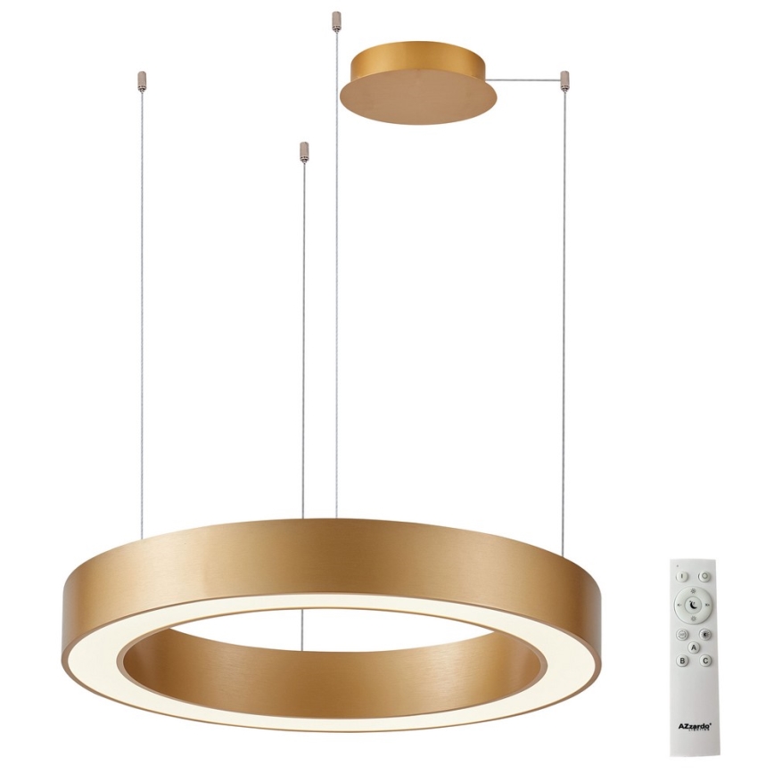 Azzardo AZ5051 - LED Димируем пендел MARCO LED/80W/230V златист + дистанционно управление