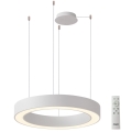 Azzardo AZ5052 - Димируем LED полилей на кабел MARCO LED/100W/230V бял + дистанционно управление