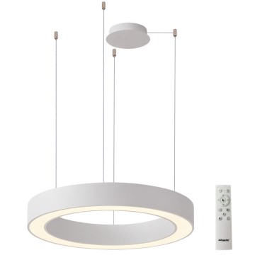 Azzardo AZ5052 - Димируем LED полилей на кабел MARCO LED/100W/230V бял + дистанционно управление