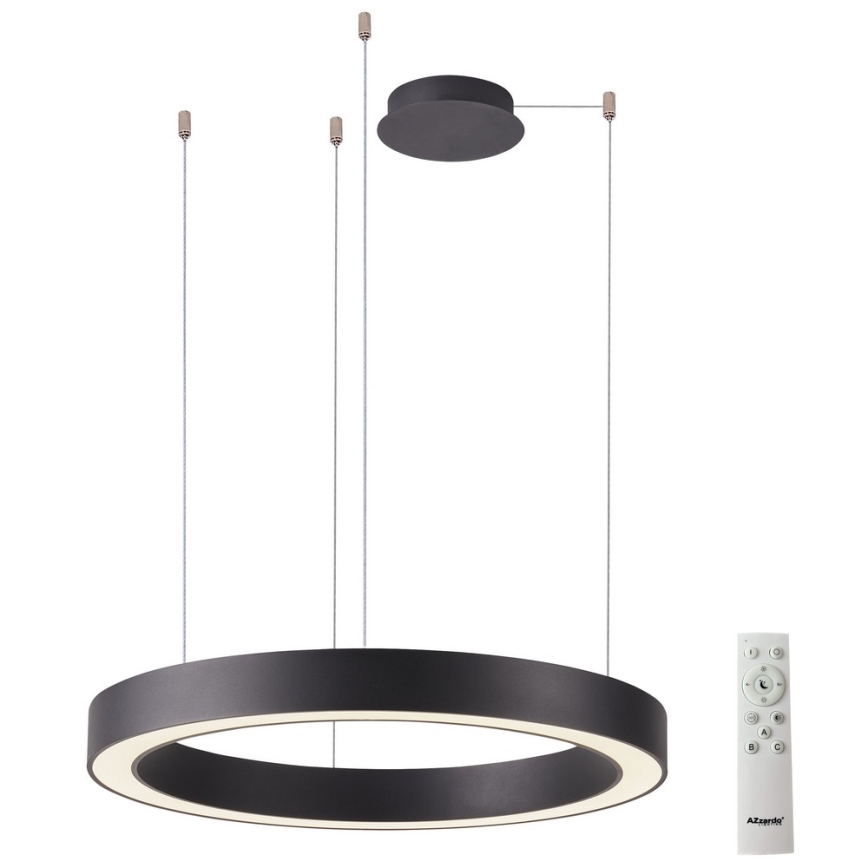Azzardo AZ5053 - LED Димируем пендел MARCO LED/100W/230V черен + дистанционно управление