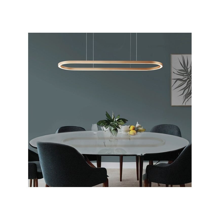 Azzardo AZ5056 - LED Димируем пендел ELENA LED/50W/230V 120 см златист