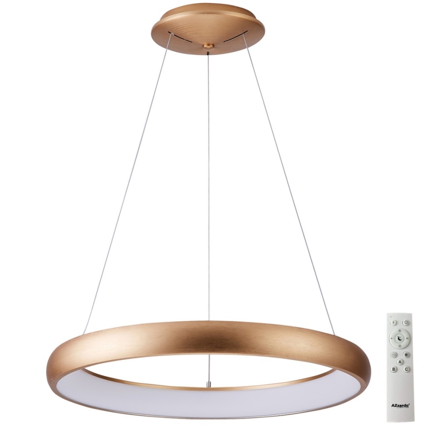 Azzardo AZ5061 - LED Димируем пендел ANTONIO LED/32W/230V златист + дистанционно управление