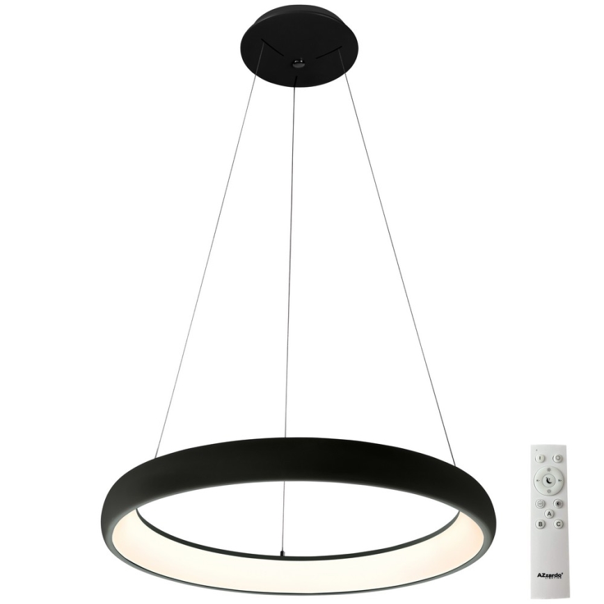 Azzardo AZ5063 - LED Димируем пендел ANTONIO LED/50W/230V черен + дистанционно управление