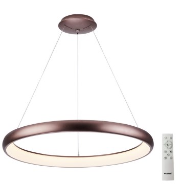 Azzardo AZ5065 - LED Димируем пендел ANTONIO LED/80W/230V кафяв + дистанционно управление