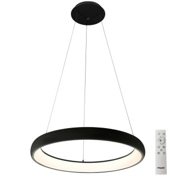 Azzardo AZ5066 - LED Димируем пендел ANTONIO LED/80W/230V черен + дистанционно управление