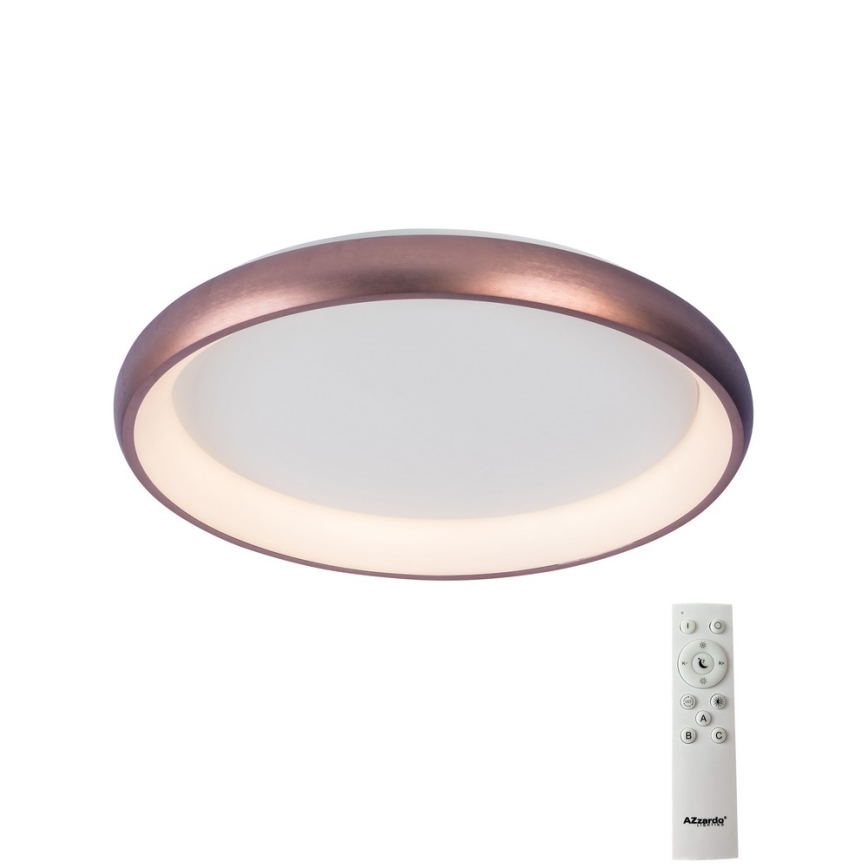 Azzardo AZ5068 - LED Димируем плафон ANTONIO LED/32W/230V кафяв + дистанционно управление