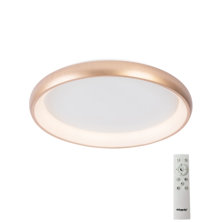 Azzardo AZ5070 - LED Димируем плафон ANTONIO LED/32W/230V златист + дистанционно управление