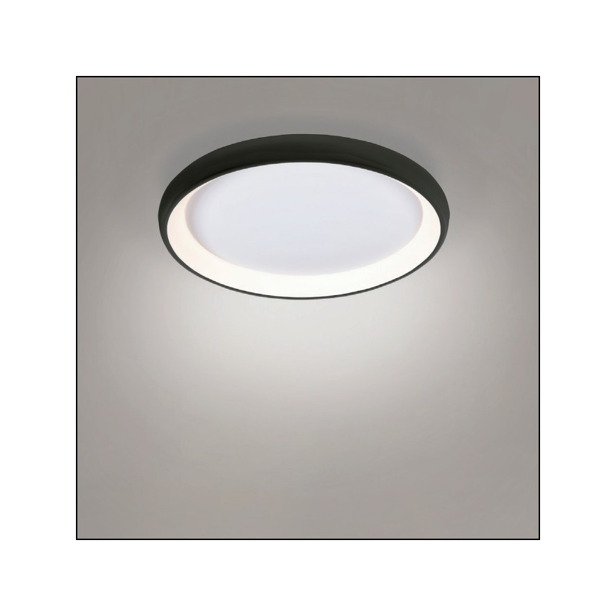 Azzardo AZ5072 - LED Димируем плафон ANTONIO LED/50W/230V черен + дистанционно управление