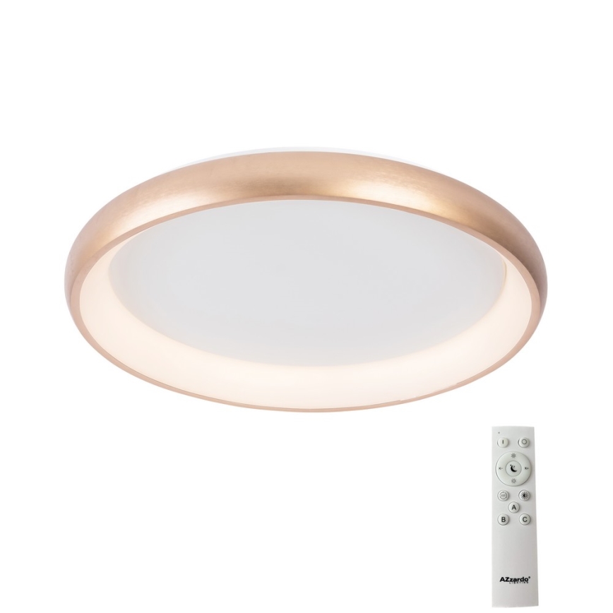 Azzardo AZ5073 - LED Димируем плафон ANTONIO LED/50W/230V златист + дистанционно управление