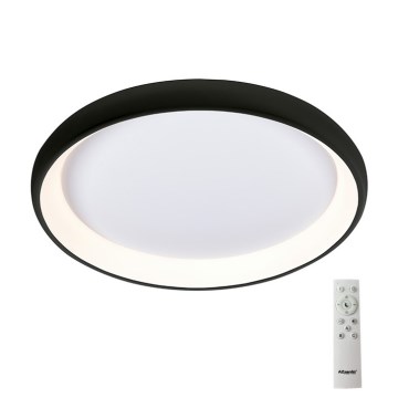 Azzardo AZ5075 -LED Димируем плафон ANTONIO LED/80W/230V черен + дистанционно управление