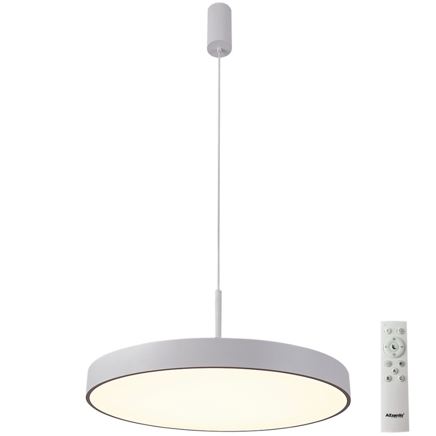 Azzardo AZ5090 - LED Димируем пендел MARCELLO LED/60W/230V бял + дистанционно управление