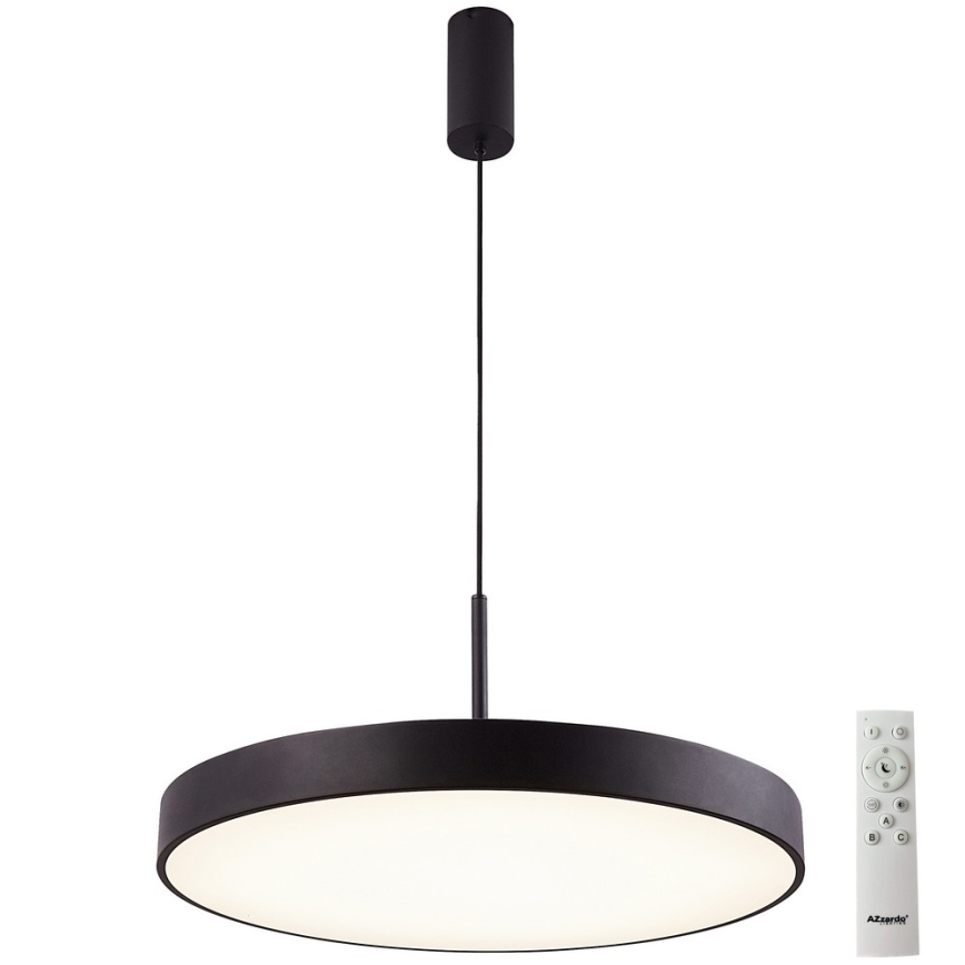 Azzardo AZ5091 - LED Димируем пендел MARCELLO LED/60W/230V черен + дистанционно управление
