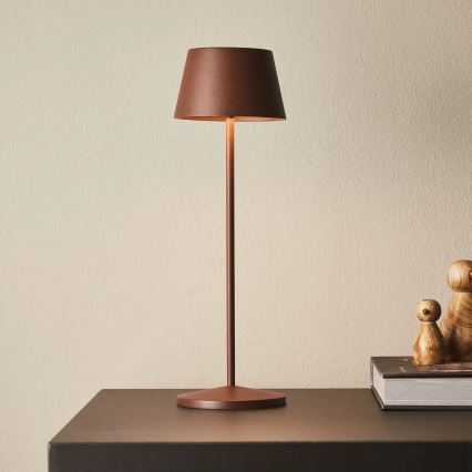 Azzardo AZ5336 - LED Екстериорен димируема акумулаторна лампа GILBERTO LED/2W/5V IP54 кафяв