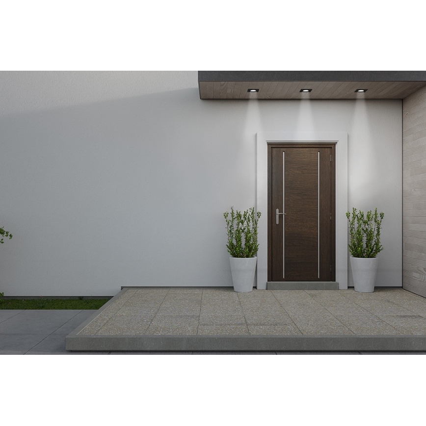 Azzardo AZ5392 - Лампа за вграждане в баня ROMOLO 1xGU10/50W/230V IP65 черен