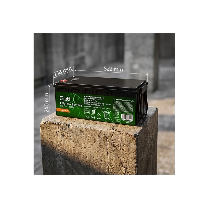 Акумулатор LiFePO4 25,6V/100Ah