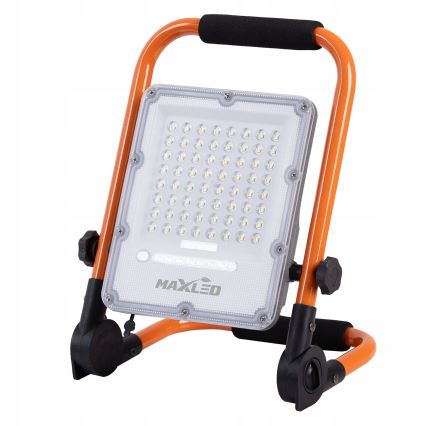 LED презареждаем прожектор със стойка с регулируема яркост LED/50W/3,2V 4500K 5000 mAh IP65 оранжев