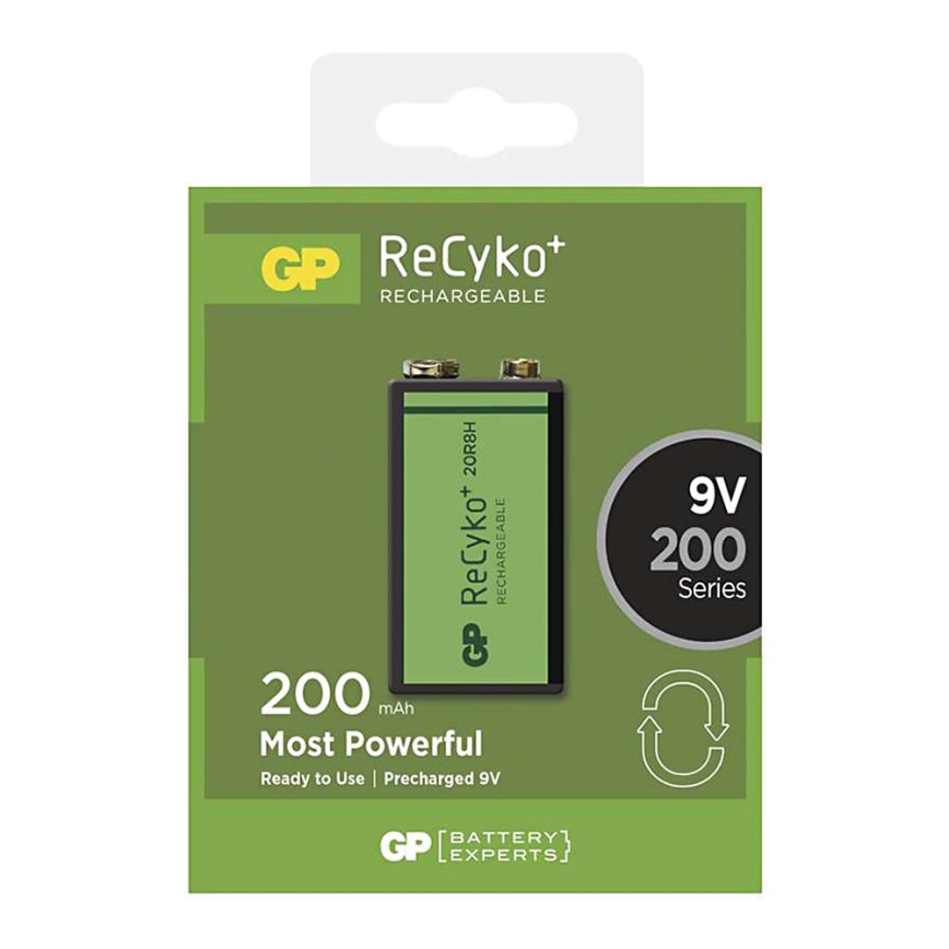 акумулаторна батерия 6F22 GP RECYKO+ NiMH/9V/200 mAh