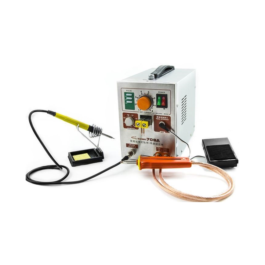 Акумулаторна точкова заварка с микро спойка 230V