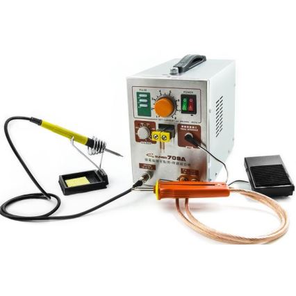 Акумулаторна точкова заварка с микро спойка 230V