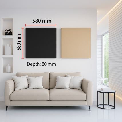 Акустичен panel SILENCE 58x58 см бежов