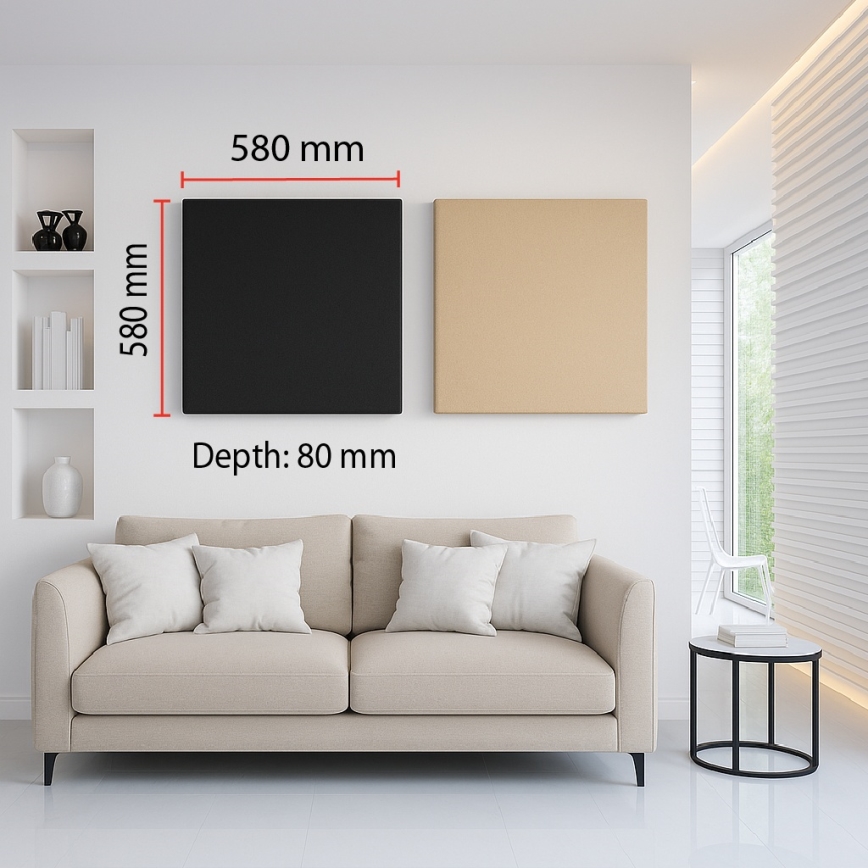 Акустичен panel SILENCE 58x58 см бежов