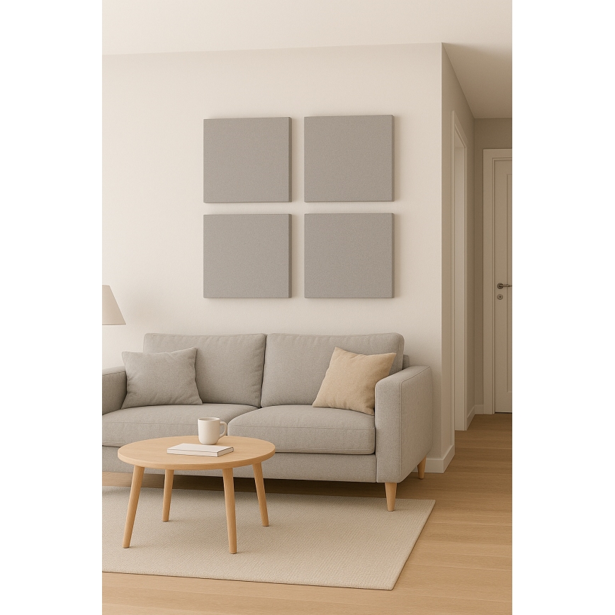 Акустичен panel SILENCE 58x58 см сив