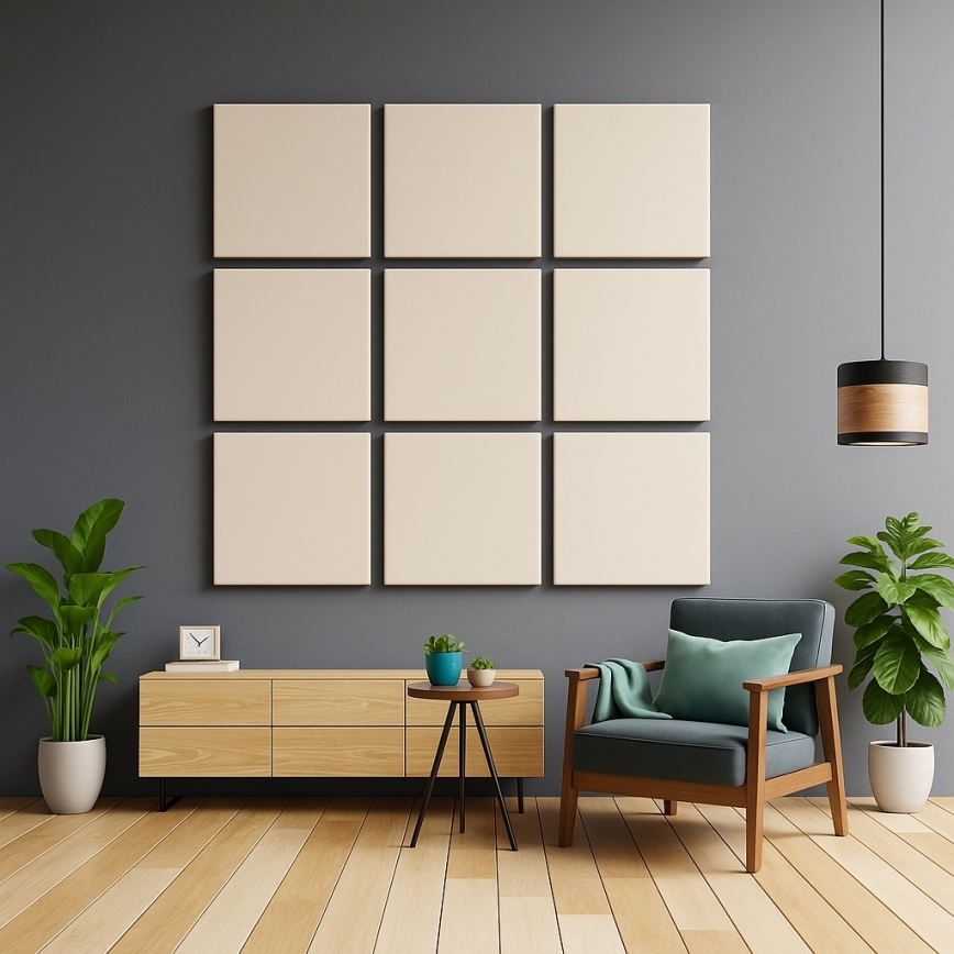 Акустичен panel SILENCE 58x58 см кремав