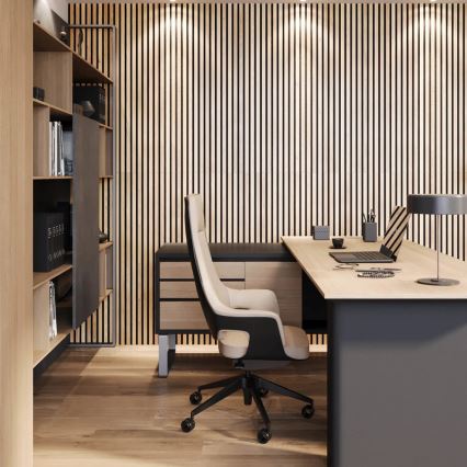 Акустичен облицовъчен панел VASALUND 240 x 52 см, дъб