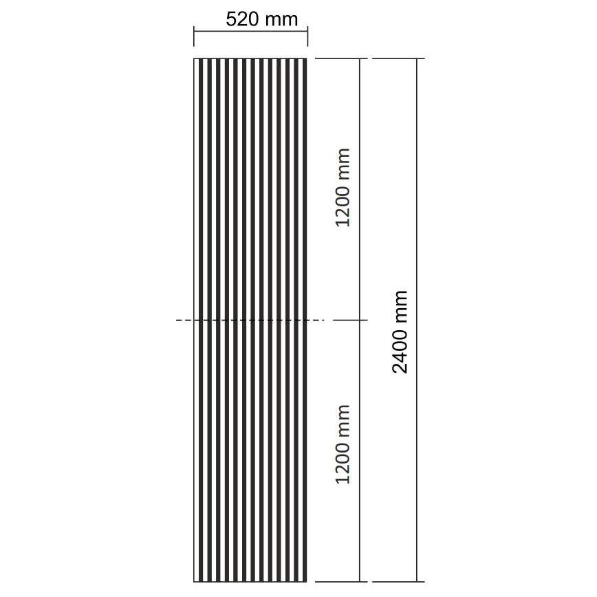 Акустичен облицовъчен панел VASALUND 240x52 см орех