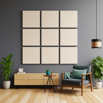 Акустичен панел SILENCE 58x58 cm кремав